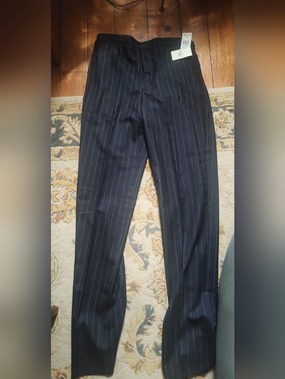 NWT Double RL RRL Ralph Lauren Pinstripe Tailored Dress Pants Navy Italy US $490
